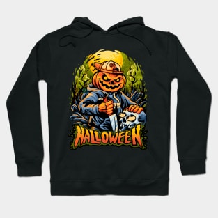 Halloween pumpkin head terror Hoodie